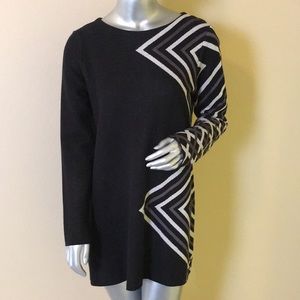 ZOZO | Artsy Sweater Geometric Design